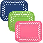 Lunchbots Dots Cover voor Medium RVS Broodtrommel 15x12x4 LunchBots