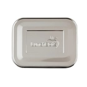 Lunchbots RVS Deksel voor Medium Broodtrommel 15x12x4