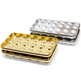 Set RVS Tray voor 72 IJsballetjes Ecozoi