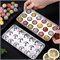 Stainless Steel Ice Cube Trays - 4 Pack, 72 Small Round Ice Cubes