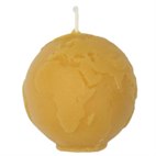 Wereldbol kaars van bijenwas Dipam