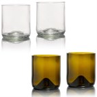 Rebottled ShortTumblers Set van 2 van Geupcycled Glas 330 ml Rebottled