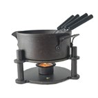 Fondueset Plaatstalen Pan Zonder Teflon Netherton Foundry