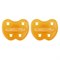 Fopspeen Rond Natuurrubber Kroon Set van 2 Hevea