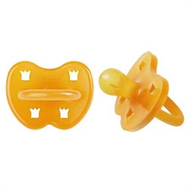 Fopspeen Rond Natuurrubber Kroon Set van 2 Hevea