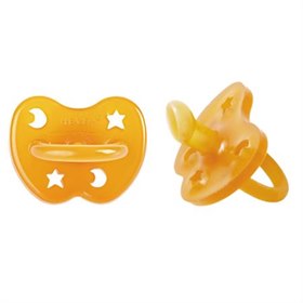 Speen Ortho Natuurlijk Rubber Ster en Maan Set van 2 Hevea
