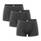 Heren Boxershort Bio Katoen en Elastan Set van 3 Zwart Living Crafts