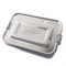 Tweedekans RVS Broodtrommel Lekdicht met Verplaatsbare Verdeler 21x14x7 Green Jump