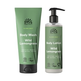Gift set Bodylotion en Body Wash Wild Lemongrass Urtekram