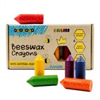 Medenka Bijenwas Krijtjes Junior 6 Stuks Naturel