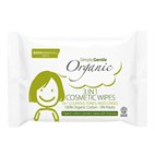 3-In-1 Biologisch Katoenen Reinigingsdoekjes met Aloe Vera 25 stuks Simply Gentle