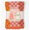 Twee 30x30 Doekjes Checkered Check van Katoen Restanten Foekje Fleur