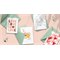 Set van 4 Ansichtkaarten met Bloemzaadjes Gerecycled Papier A6 Liefde Growing Paper