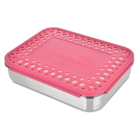 Tweedekans LunchBots Bento Trio RVS Lunchbox 3 Vaks 20x15x4 Roze LunchBots