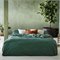 Sale 200x220 Dekbedovertrek Set Percal Biokatoen - donkere kleuren Donkergroen Yumeko