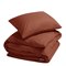 Sale 200x220 Dekbedovertrek Set Percal Biokatoen - donkere kleuren Yumeko