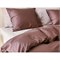Sale 140 x 220 Dekbedovertrek Biologisch Katoensatijn Roodbruin Yumeko