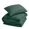 Sale 240x220 Dekbedovertrek Set Percal Biokatoen Donkergroen Yumeko