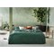 Sale 240x220 Dekbedovertrek Set Percal Biokatoen Donkergroen Yumeko