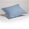 Sale 50x60 Kussensloop Bio Katoen Flanel Blauw Yumeko