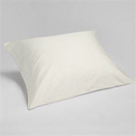 Sale 50x60 Kussensloop Bio Katoensatijn Warm Wit Yumeko