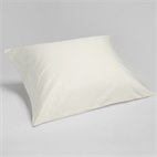 Sale 50x60 Kussensloop Bio Katoensatijn Warm Wit Yumeko