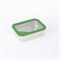 Touming+ Lekdichte RVS Lunchbox met Glazen Deksel 21x16x7,6  Forest Green Eco Brotbox