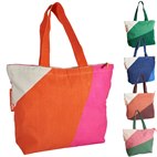 Shopper Biologisch Katoen met Rits en Binnenvak 54x40x18 NoMorePlastic