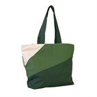 Shopper Biologisch Katoen met Rits en Binnenvak 54x40x18 Amazon Green NoMorePlastic