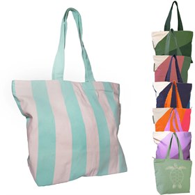 Shopper Biologisch Katoen met Rits en Binnenvak 54x40x18 NoMorePlastic