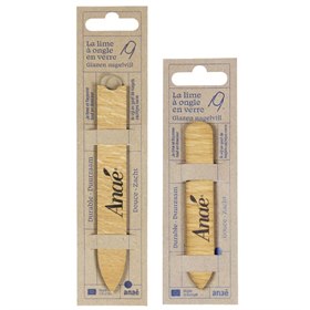 Glazen Nagelvijl in Houten Houder Anae