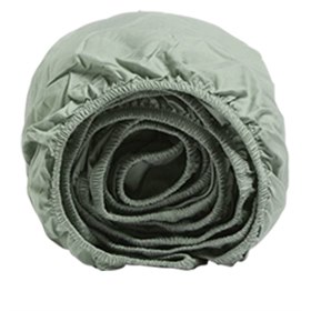 90x200 Hoeslaken Percal Bio Katoen - donkere kleuren Groen Yumeko