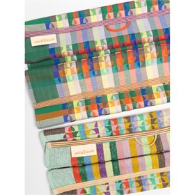 Theedoek en Handdoekset Other Half van Katoenrestanten Foekje Fleur