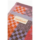 Handdoek van Katoen Restanten Checkered Check  50x50 cm Serie 85 Foekje Fleur