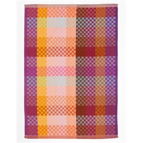 Theedoek van Katoen Restanten Checkered Check 50x70 cm Serie 86A Foekje Fleur