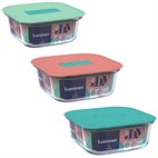 Lekdicht Bakje Glas Rechthoek of Vierkant Unique Box 530-1100 ml Vierkant Luminarc