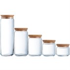 Voorraadpot Glas met Kurk Deksel 500 tot 2000 ml