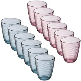 Set van 2 Gekleurd Glazen Pampille Color Tumbler 310 ml Luminarc