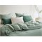 Sale 240x220 Dekbedovertrek Set Percal Biokatoen Groen Yumeko