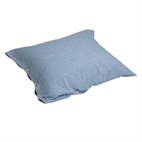 Sale 60x70 Kussensloop Bio Katoen Flanel Blauw Yumeko