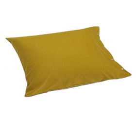 Sale 60x70 Kussensloop Bio Katoen Flanel Okergeel Yumeko