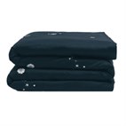 Kinderdekbedovertrek met Print Biologisch Katoensatijn Blueberry Starry Flower Yumeko