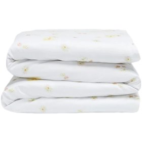 Kinderdekbedovertrek met Print Biologisch Katoensatijn Flower Valley Yumeko