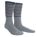Copy-Warme Sokken Biologische Wol, Katoen, Elastan Grijs Blauw gestreept Living Crafts