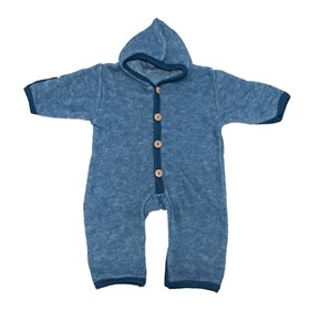 Sale Jumpsuit biologische wol en biokatoen Blauw 50-56 Cosilana