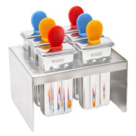 RVS Mini IJsvormpjes 60 ml Set van 6 Ecozoi
