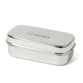 Kleine RVS Snackbox 12x6,5x4 Eco Brotbox