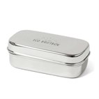 Kleine RVS Snackbox 12x6,5x4 Eco Brotbox