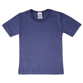 Zacht en Soepel T-shirt Korte Mouw Biologische Wol en Zijde Cosilana