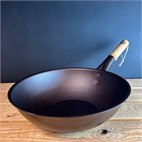 Tweedekans Wok van Plaatstaal Teflonvrij 34 cm Netherton Foundry